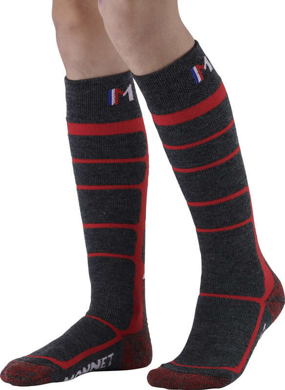Chaussettes De Ski Outdoor Master - Fille 9-10 Ans - Bleu - Laine Mélangée - Neuves