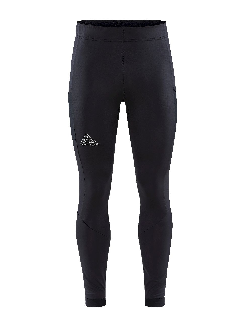 Odlo Herren Laufhose Tights Sliq – Eng Anliegende Laufhose Mit Laser-Tasche & Flachen Nähten | Für Sport & Training