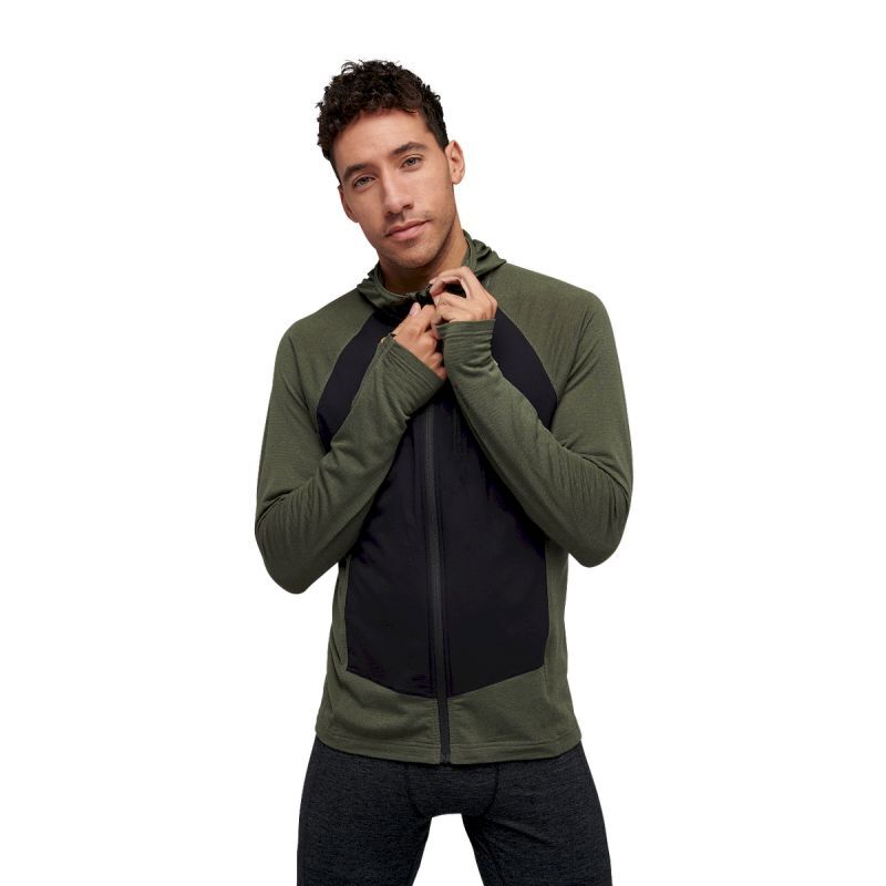 Black Diamond Coefficient LT Hybrid Hoody - Bluza polarowa meska | Hardloop