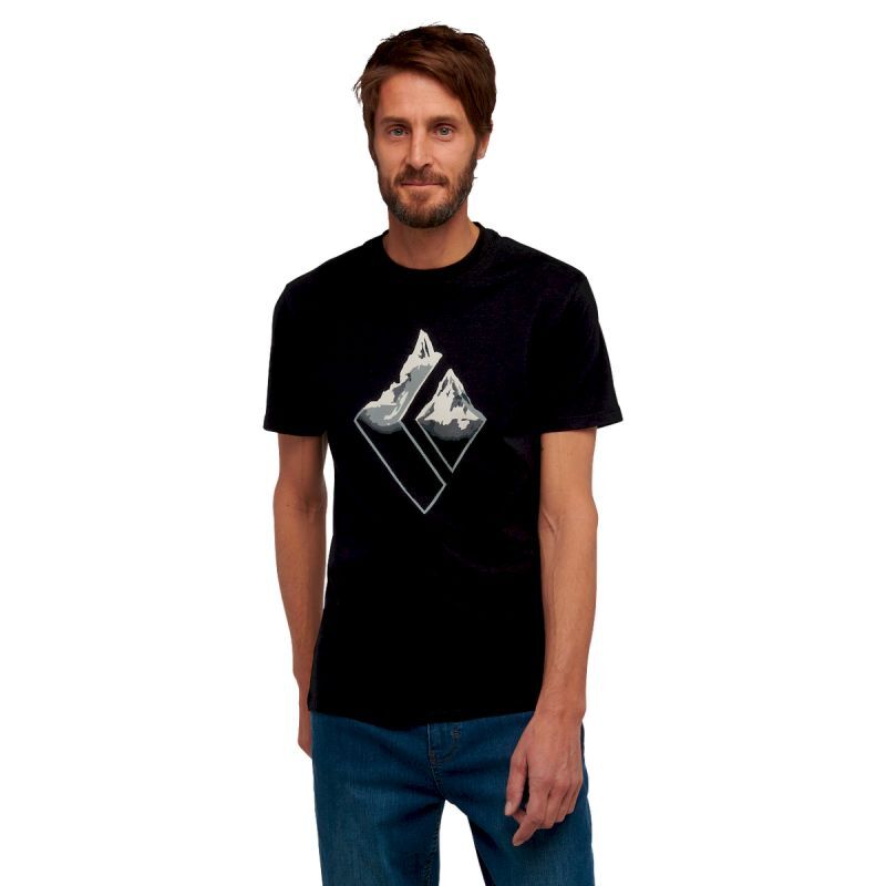 Black Diamond Mountain Logo Ss Tee - T-shirt meski | Hardloop
