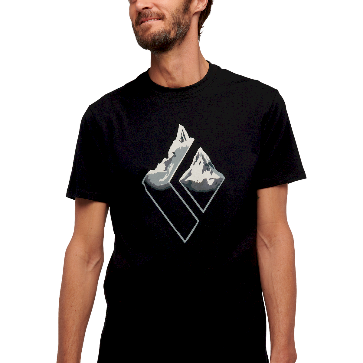 Black Diamond Mountain Logo Ss Tee - T-shirt meski | Hardloop