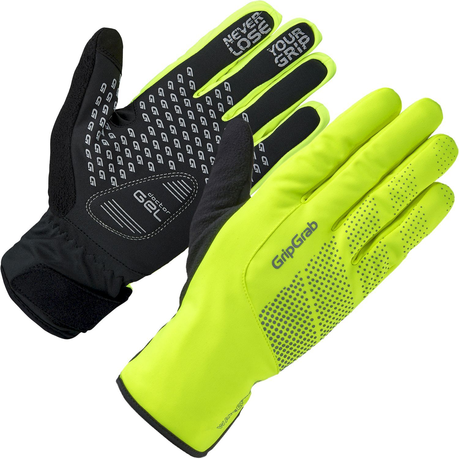 GripGrab Ride Hi-Vis Waterproof Winter Gloves -  Cyklistické rukavice na kolo