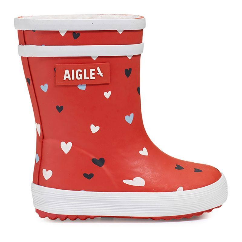 Aigle Baby Flac Fur Print Wellington boots Kids