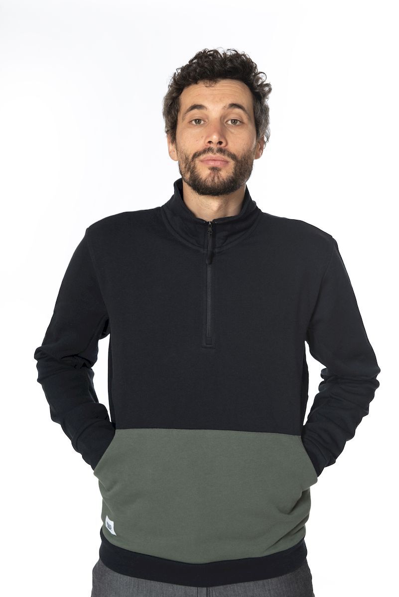 Snap Zip Up Sweater - Pullover