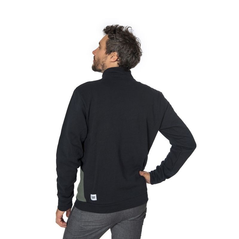 Snap Zip Up Sweater - Trui