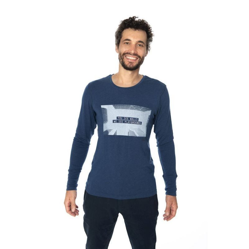Snap Technical Merino LS - Koszulka z wełny Merino | Hardloop