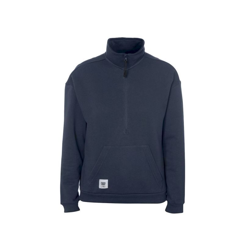 Snap Zip Up Sweater - Överdragströjor - Dam