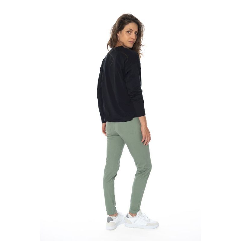Snap Pocket T-shirt LS - Camiseta - Mujer