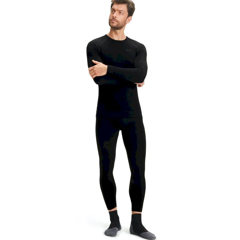 Falke Maglietta Polo Uomo In Misto Cotone, Con Inserti In Rete E Chiusura A Cerniera, Blu - 3