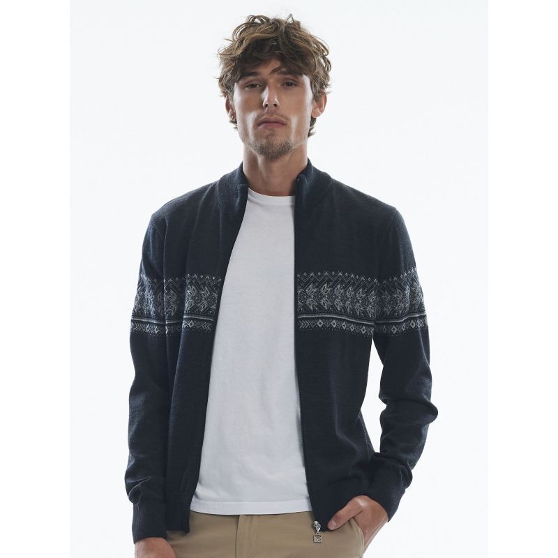 Hovden Masc Jacket - Suéter de lã merino homem