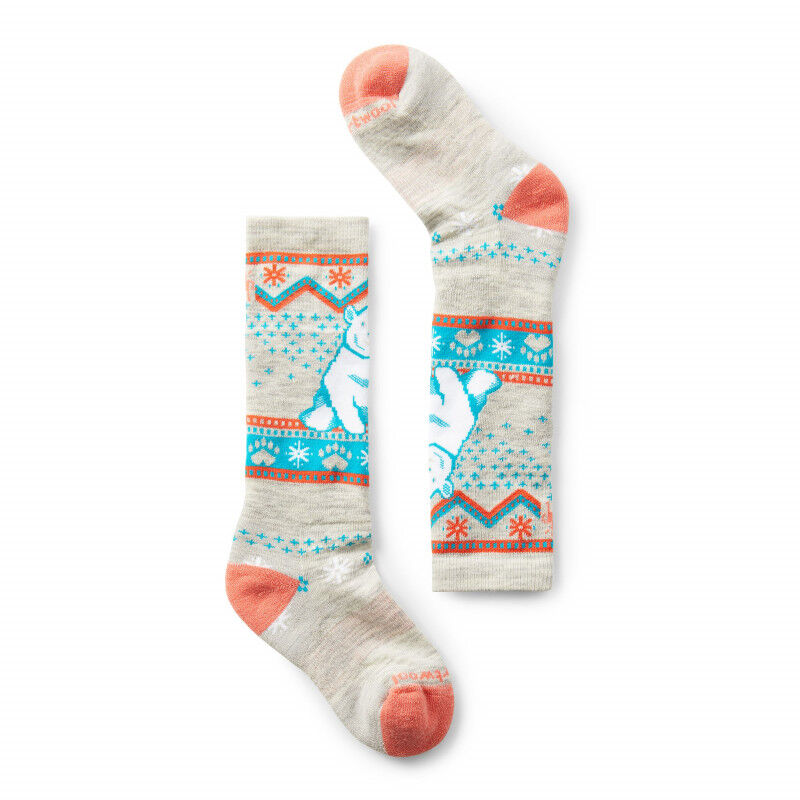 Youth Socks Smartwool Wintersport Full Cushion Polar Bear OTC - Garden Pink
