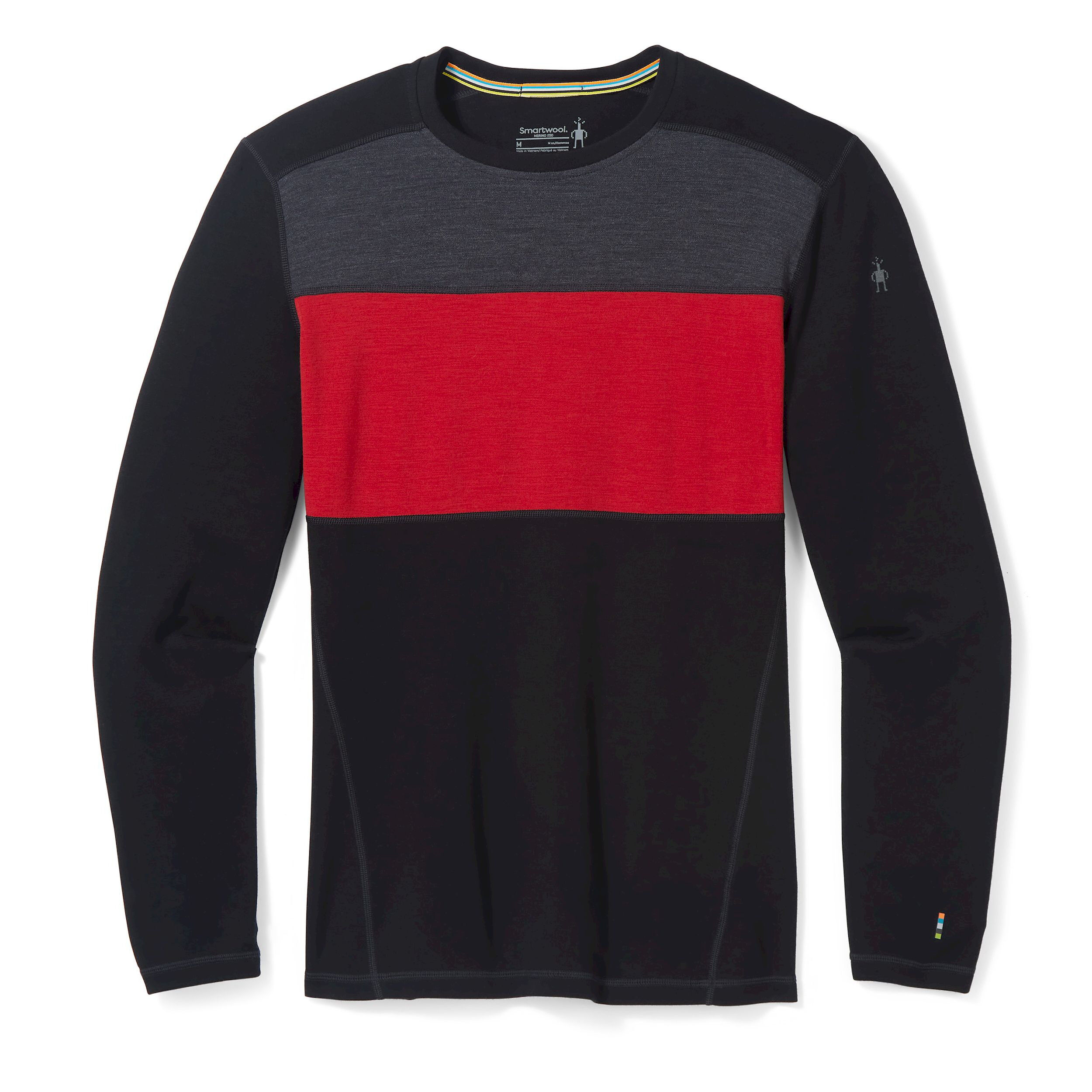 Smartwool Merino 250 Baselayer Colorblock Crew Boxed - Maillot homme | Hardloop