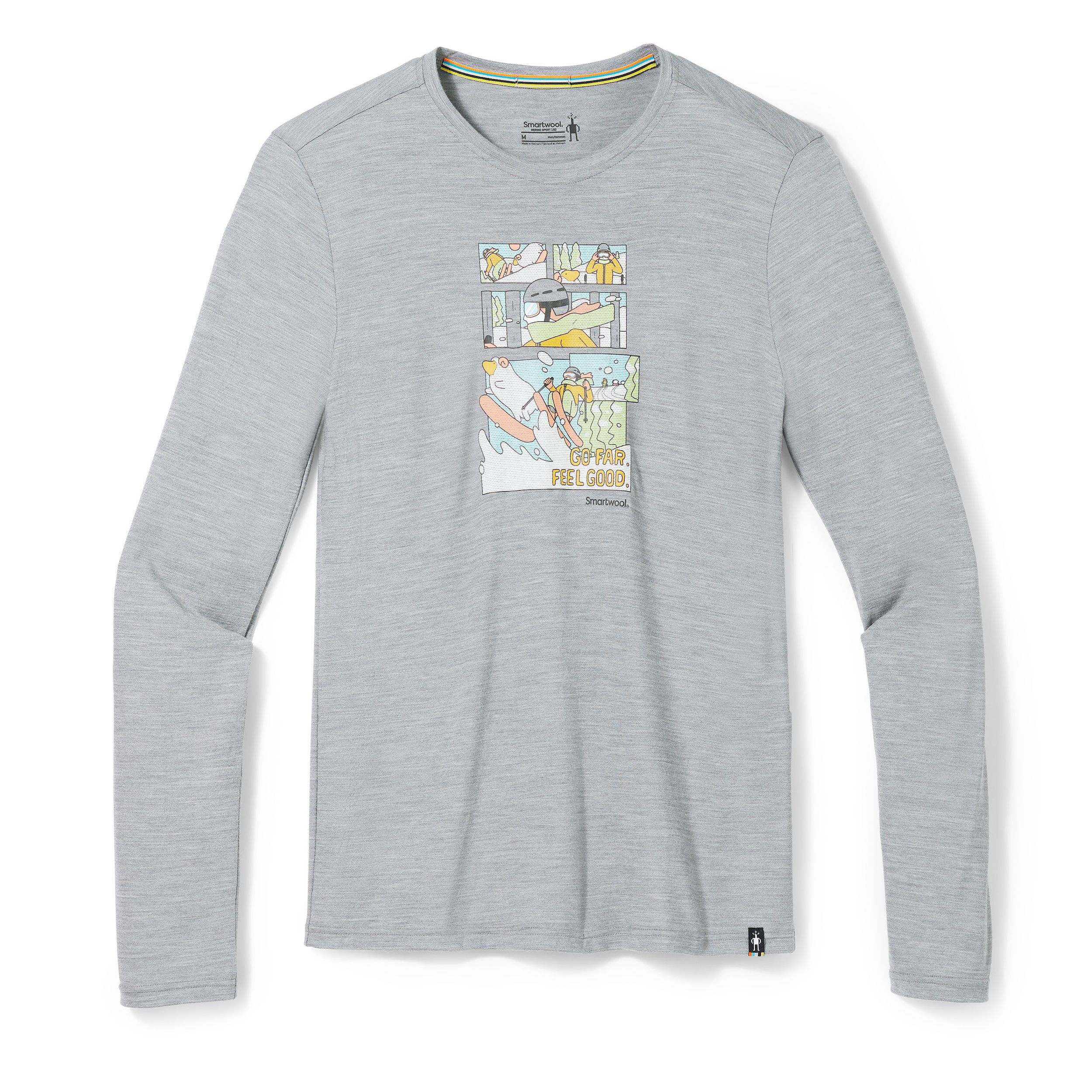 Smartwool Winter Adventure Long Sleeve Graphic Tee Slim Fit - T-shirt homme | Hardloop