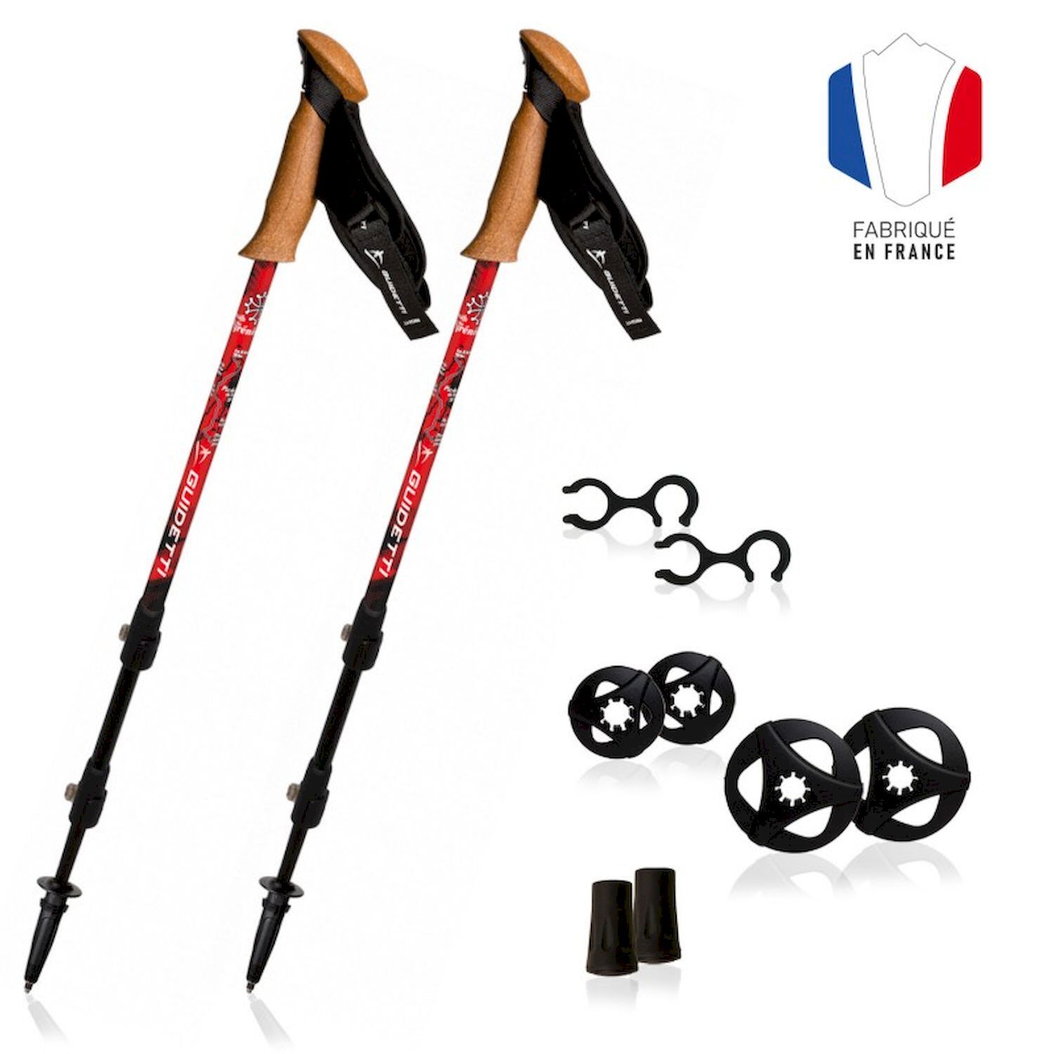 Guidetti Massif des Pyrénées - Bastones de trekking