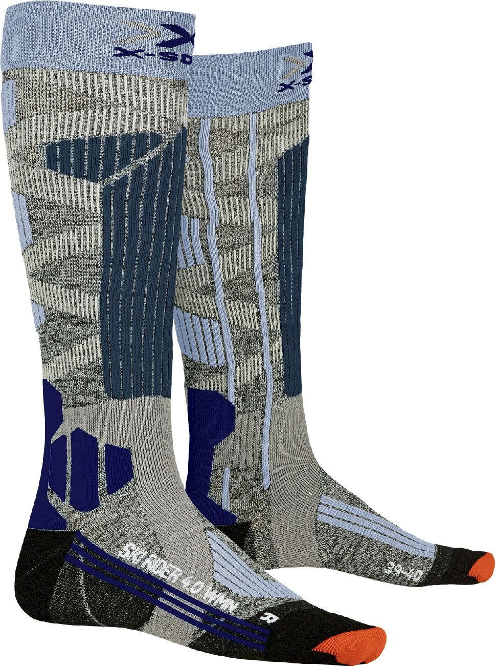 Calzini Nero-grigi Da Sci X-Socks Ski Control 4.0 | S'portofino