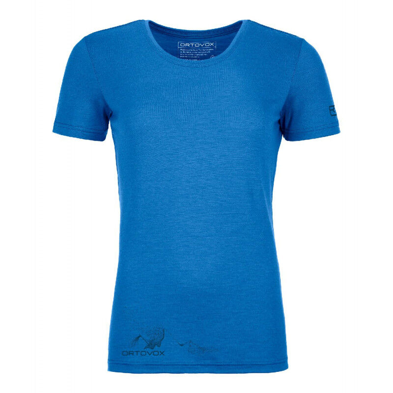 Ortovox 185 Merino Logo Spray TS - T-shirt en laine mérinos femme | Hardloop