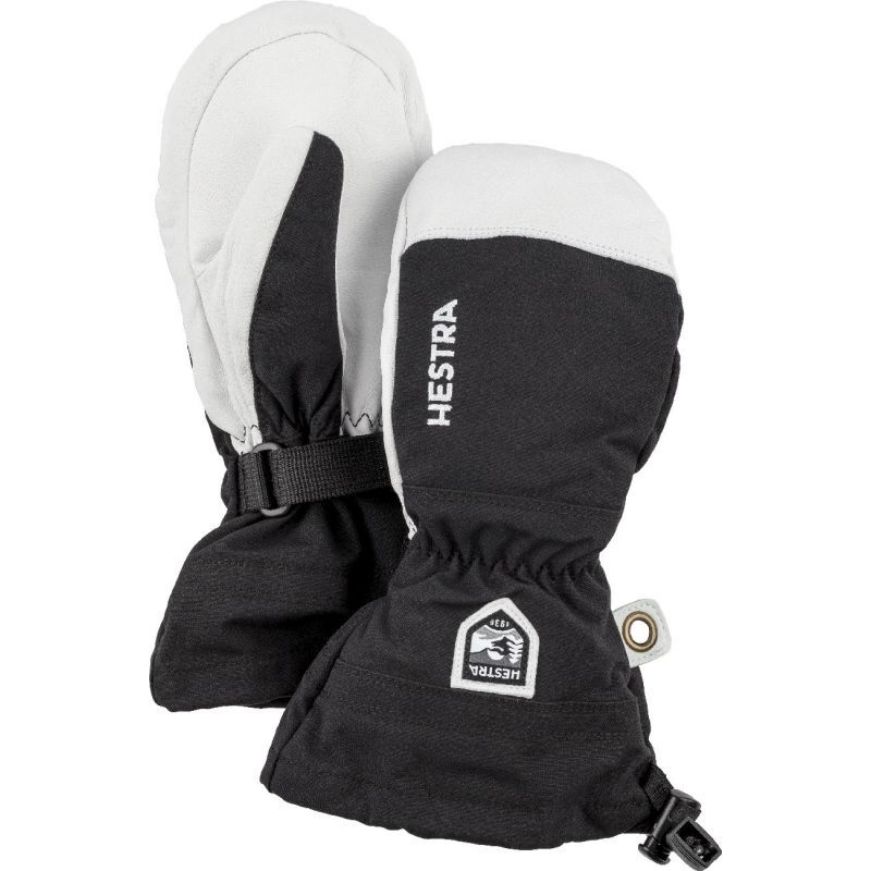 Hestra Army Leather Heli Ski Jr. – Muffole Sci Bambino, Fuchsia (930) Taglia 7, Antiscivolo Traspiranti