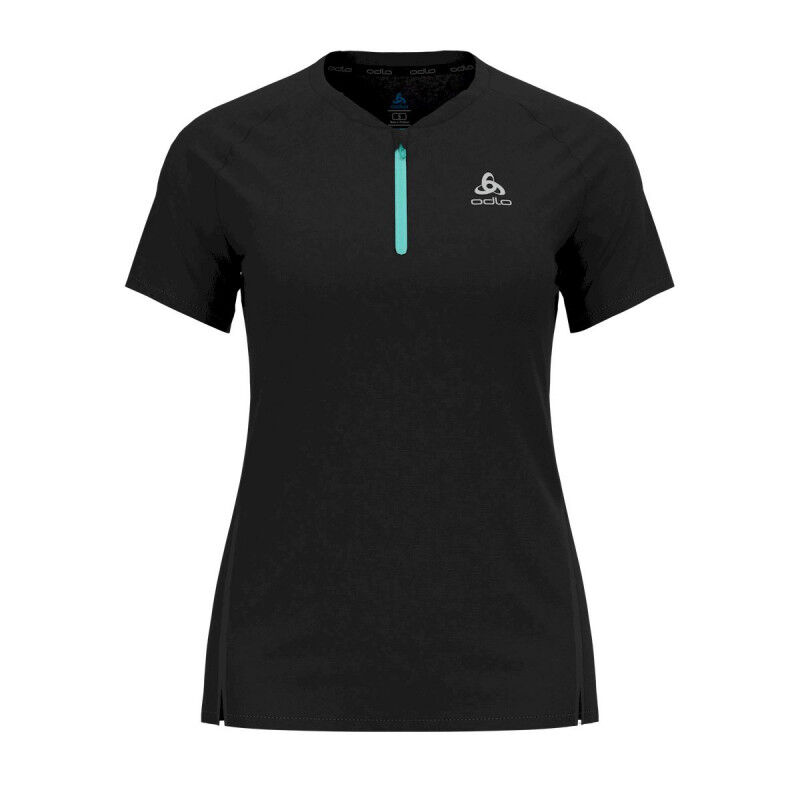 Odlo T-Shirt Crew Neck S/S 1/2 Zip Axalp Trai - T-shirt - Donna | Hardloop