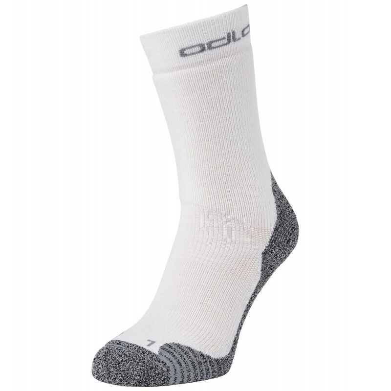 Odlo Active Warm Hiking - Calzini Unisex Da Trekking Invernali In Lana Merino (42%) Con Tecnologia Ceramiwarm, Punta Senza Cuciture