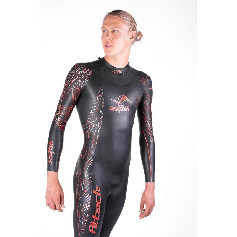 Sailfish Wetsuit Mens Attack 7 - Neopren våtdräkt triathlon - Herr | Hardloop