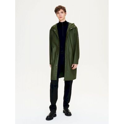 Parka longue matière waterproof à capuche - Parka homme