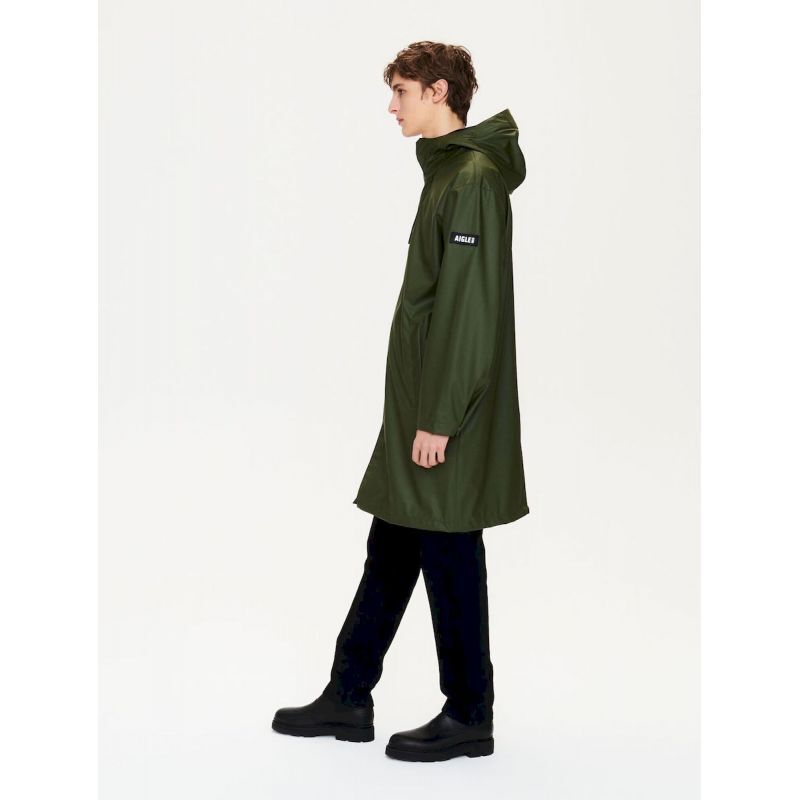 Aigle Parka longue matière waterproof à capuche - Parka - Hombre