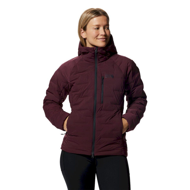 Stretch Down Hooded Jacket - Casaco penas mulher