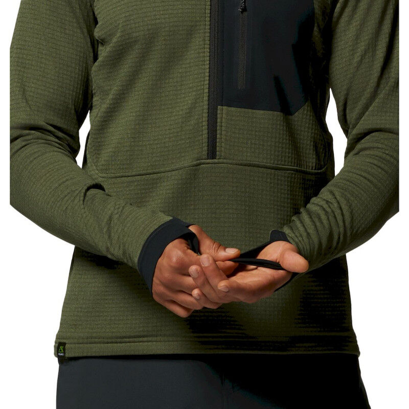 Mountain Hardwear Power Grid Half Zip Jacket - Chaqueta cortavientos - Hombre | Hardloop