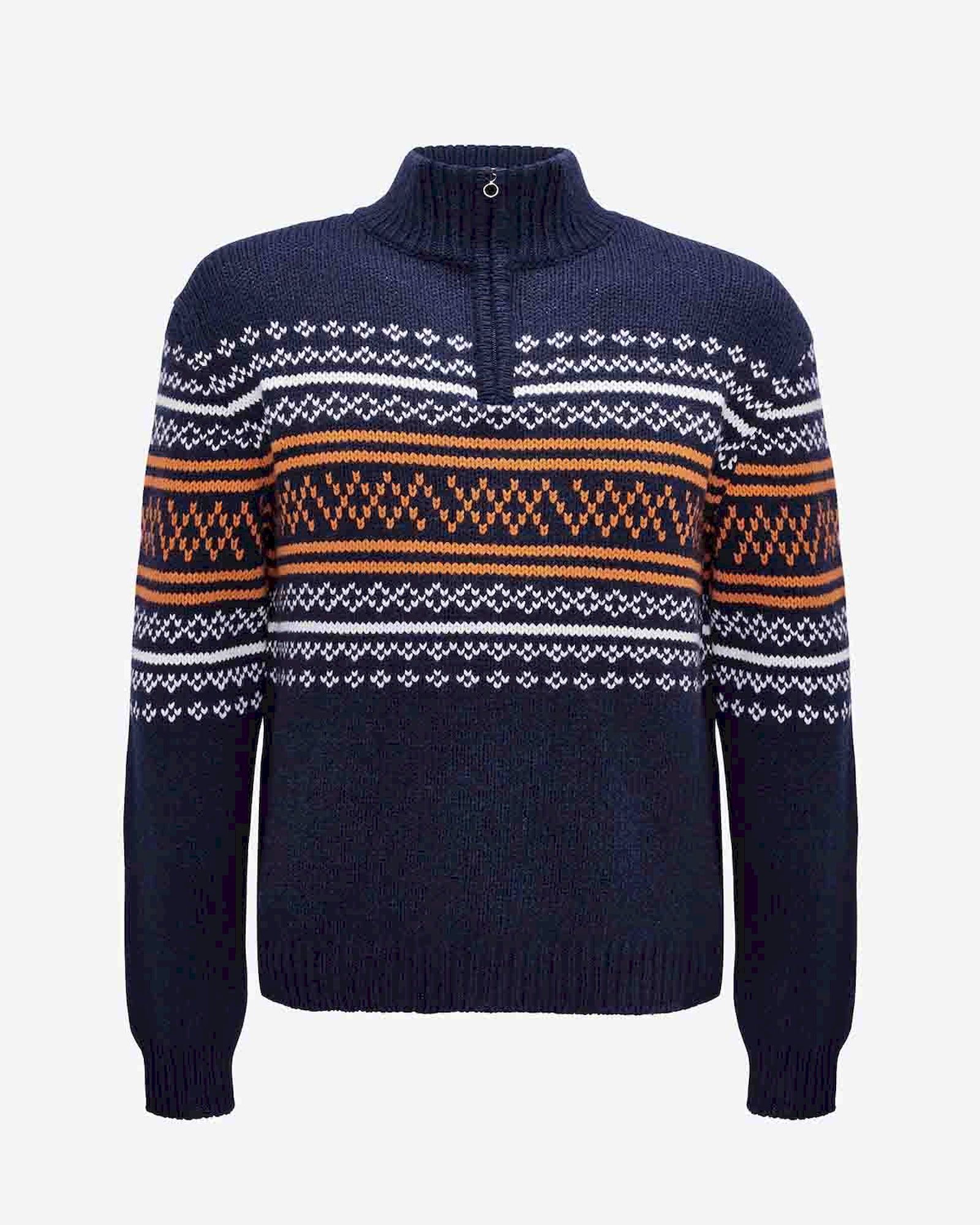 We Norwegians Setesdal Zip Up Pullover - Pull en laine mérinos homme | Hardloop