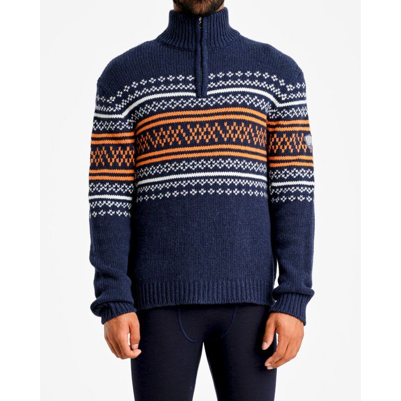 We Norwegians Setesdal Zip Up Pullover - Merinopullover - Herren | Hardloop