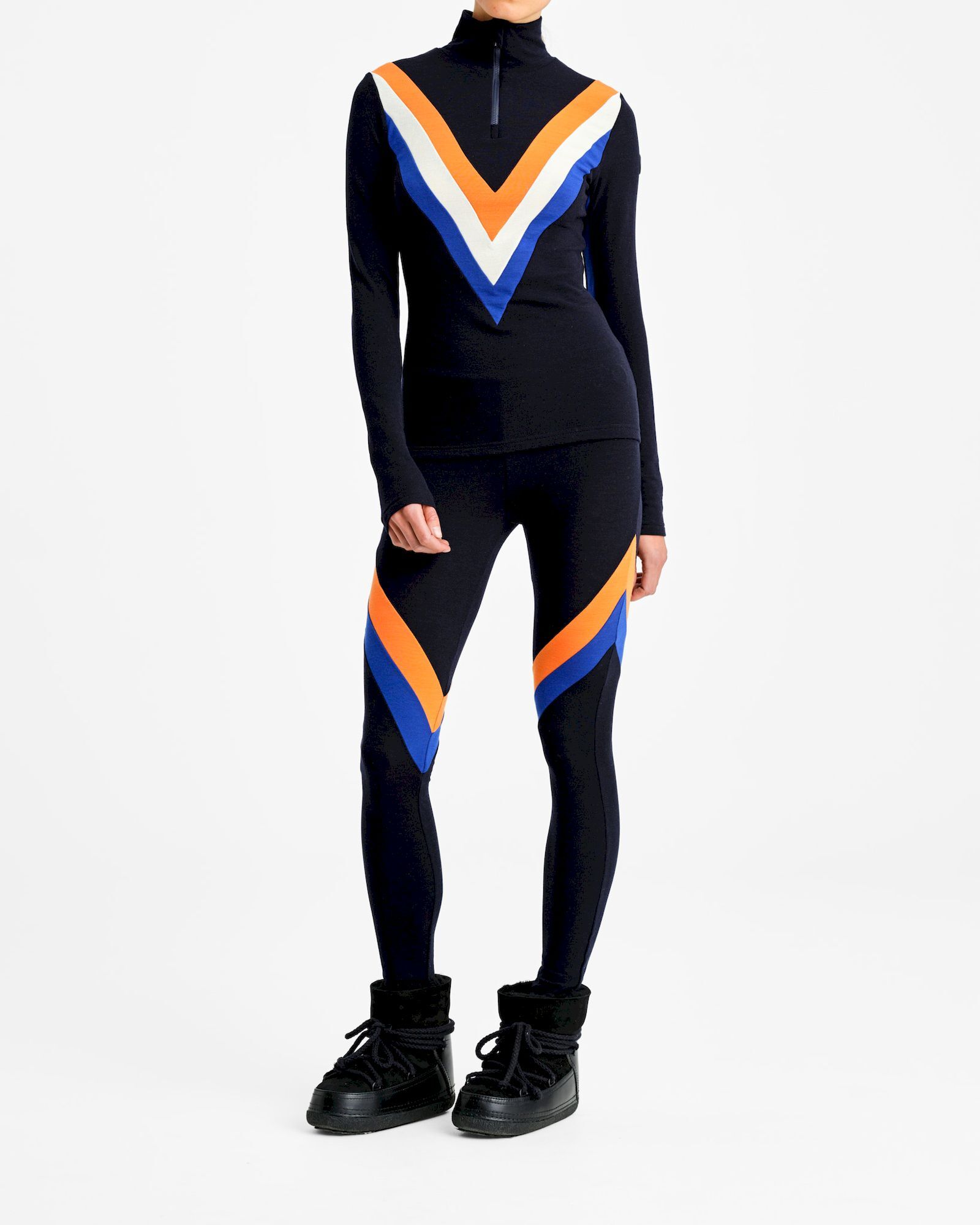 We Norwegians Voss Col Block Leggings - Intimo lana merinos - Donna | Hardloop