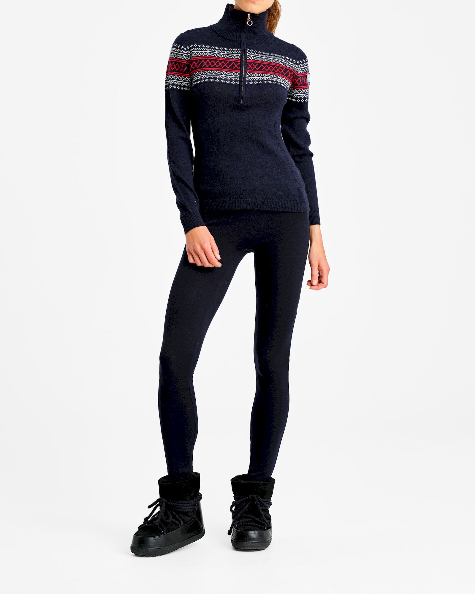 We Norwegians Signature Zip Up - Pullover in lana merino - Donna | Hardloop