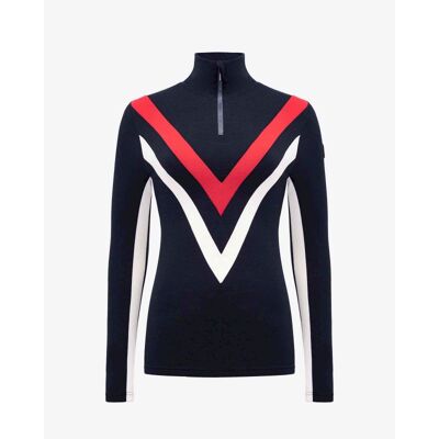 Voss Chevron Zip Up - Sweter z wełny Merino® damski