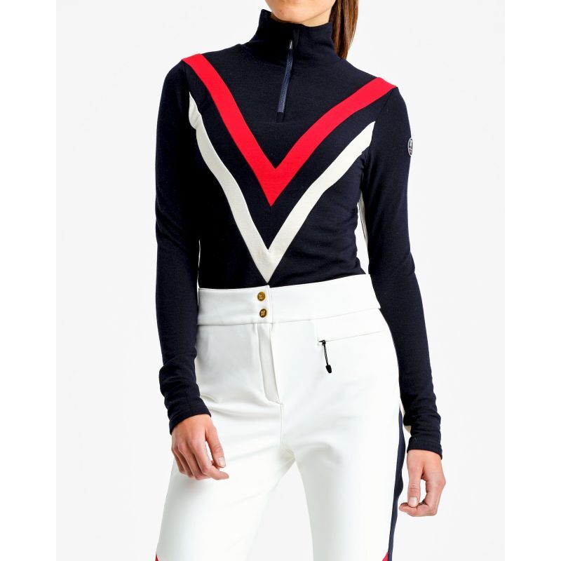 We Norwegians Voss Chevron Zip Up - Merinopullover - Damen | Hardloop