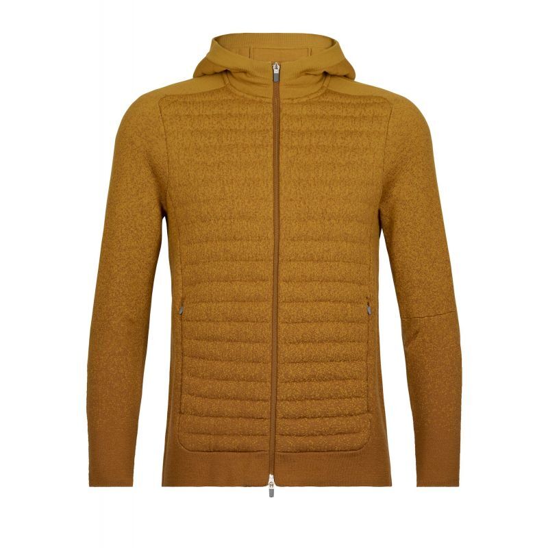Icebreaker ZoneKnit Insulated LS Zip Hoodie - Felpa di merino con cappuccio - Uomo | Hardloop