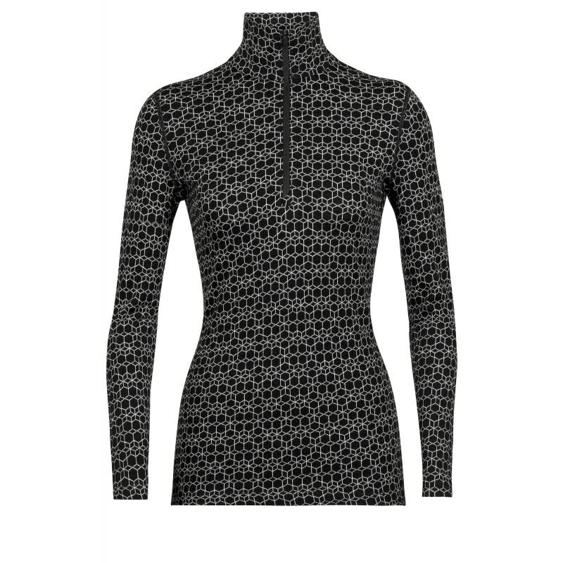 Icebreaker 250 Vertex LS Half Zip Alpine Geo - Bielizna z wełny Merino damska | Hardloop