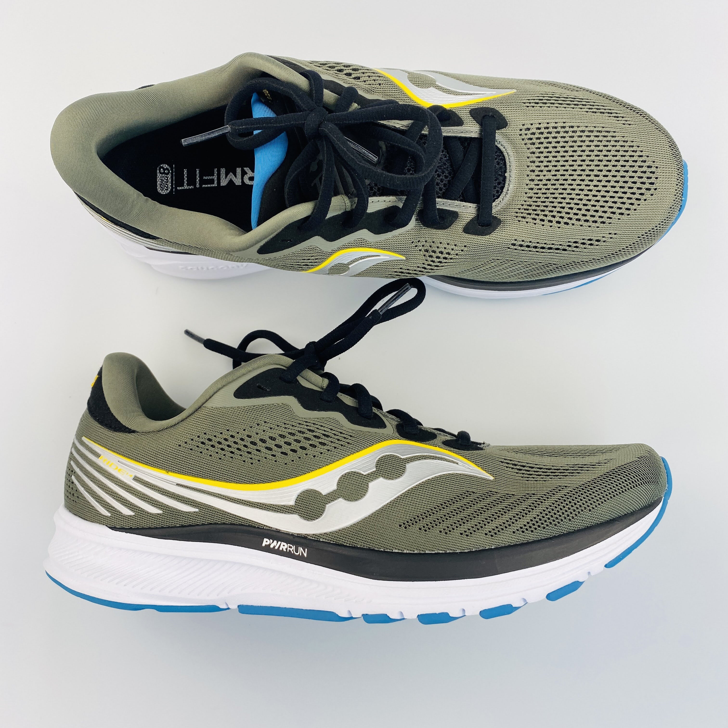 Saucony Ride 14 Second Hand Running shoes Men's Olive green 45