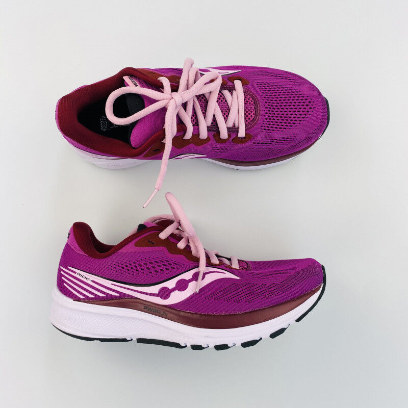 Saucony Ride 14 Seconde main Chaussures running femme Violet 36 Hardloop