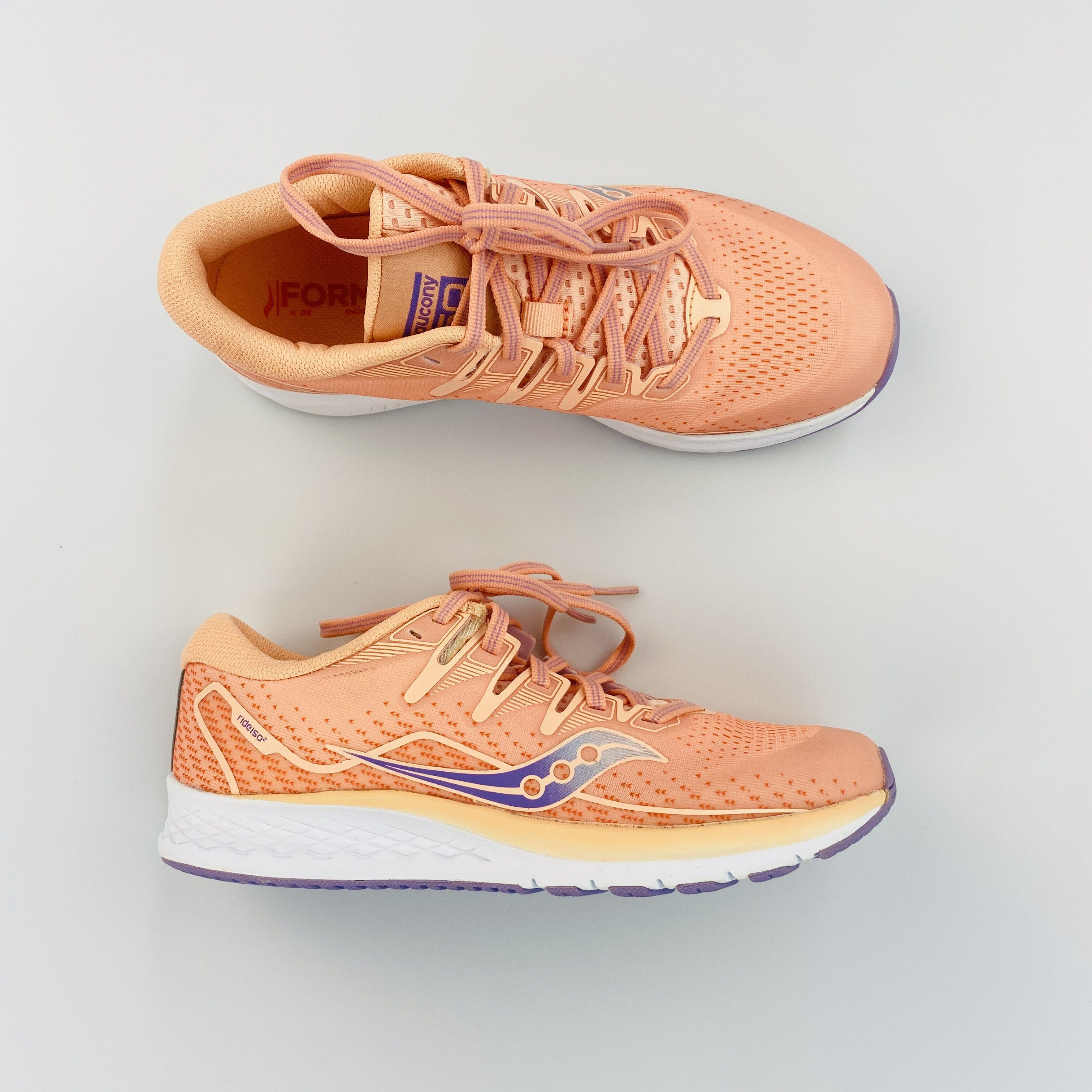 Saucony Ride Iso 2 - Seconde main Chaussures running femme - Rose - 36.5 | Hardloop