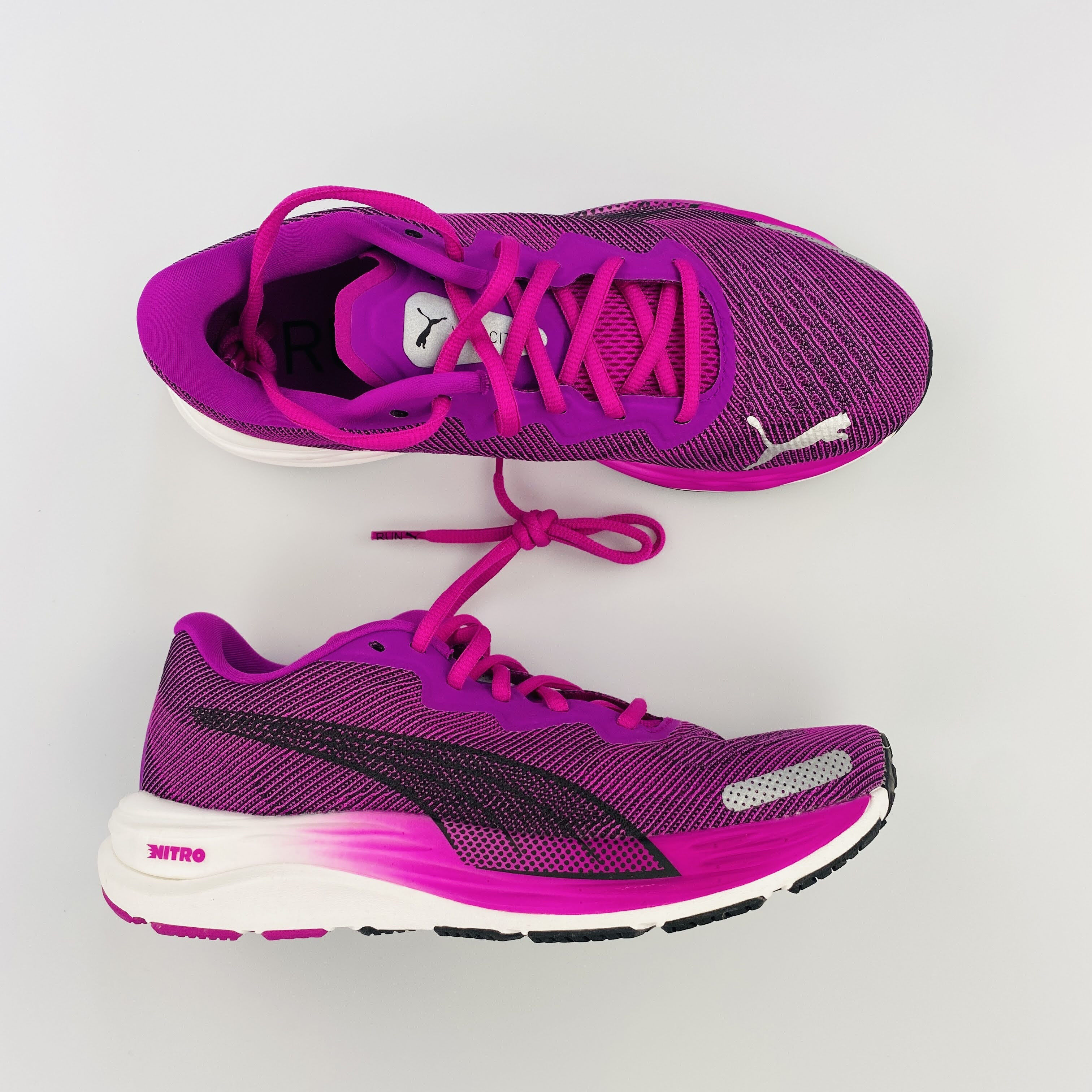 Puma Velocity Nitro 2 Wns - Second Hand Running shoes - Women's - Purple - 37.5 | Hardloop
