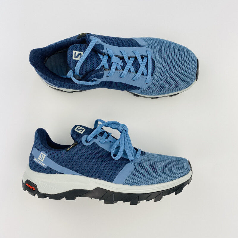 Salomon Outbound Prism GTX W - Second Hand Wanderschuhe - Damen - Blaues Öl - 37.1/3 | Hardloop
