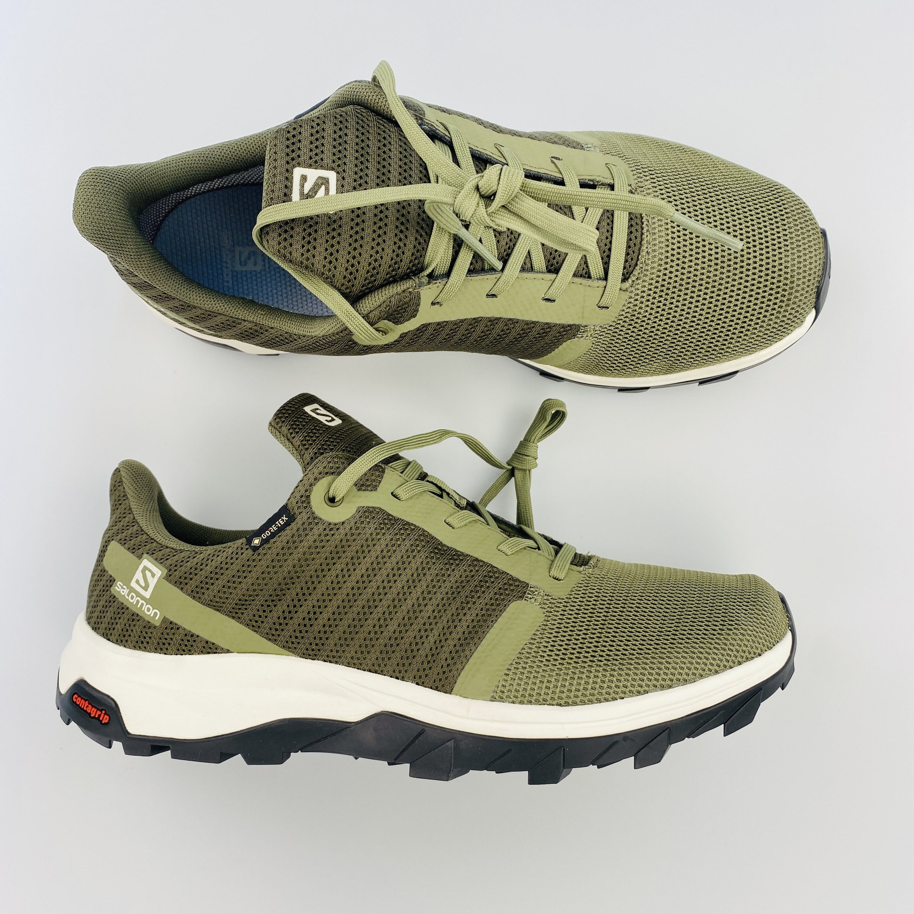 Salomon Outbound Prism GTX - Seconde main Chaussures randonnée homme - Vert olive - 42.2/3 | Hardloop