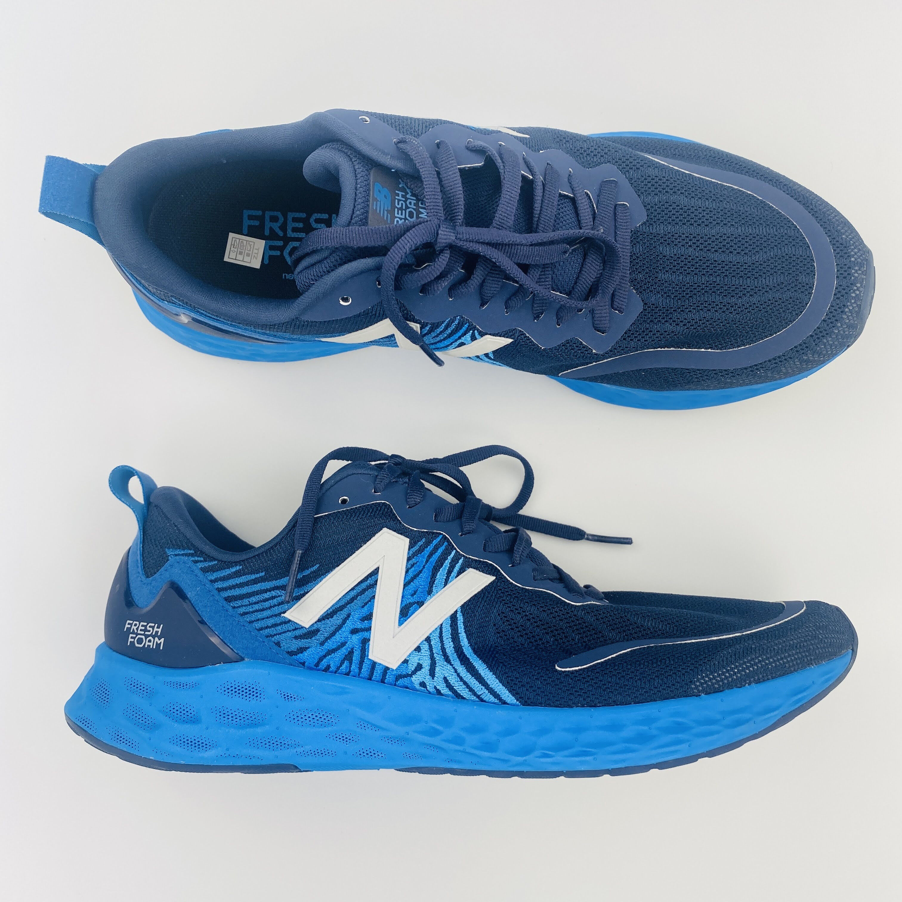 New Balance MTMPOBB Fresh Foam Tempo - Seconde main Chaussures running homme - Bleu - 44.5 | Hardloop