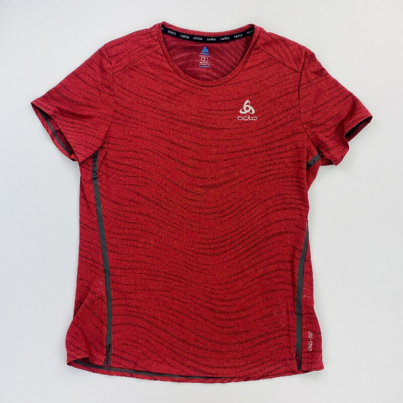 Odlo T-Shirt S/S Crew Neck Zeroweight - Seconde main T-shirt homme - Rouge - S | Hardloop