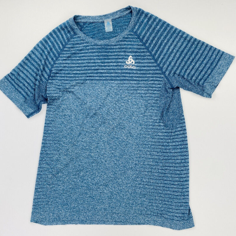 Odlo T-Shirt S/S Crew Neck Essential - T-shirt di seconda mano - Uomo - Blu - XL | Hardloop
