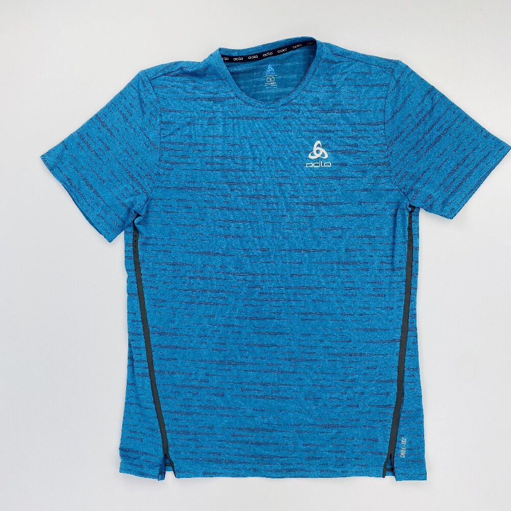 Odlo T-Shirt S/S Crew Neck Zeroweight - Seconde main T-shirt homme - Bleu - S | Hardloop