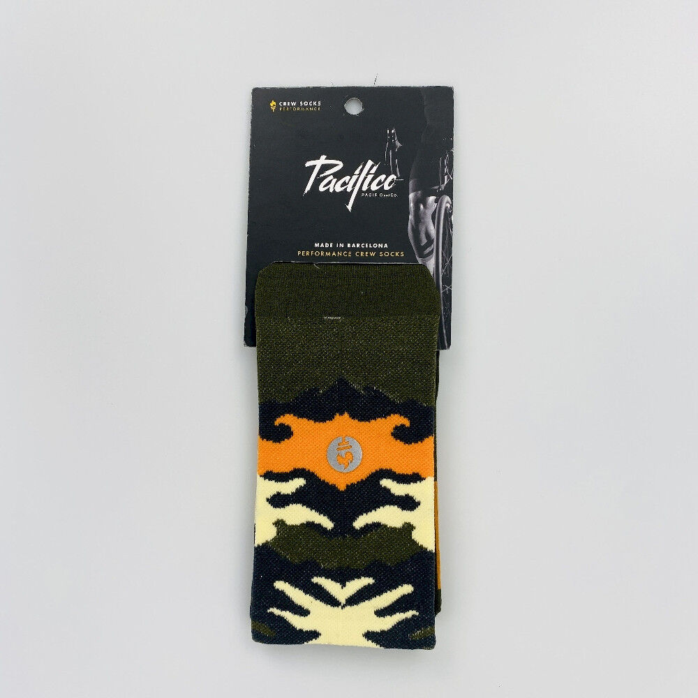Pacific & Co Camo - Seconde main Chaussettes vélo - Vert olive - 37 - 41 | Hardloop