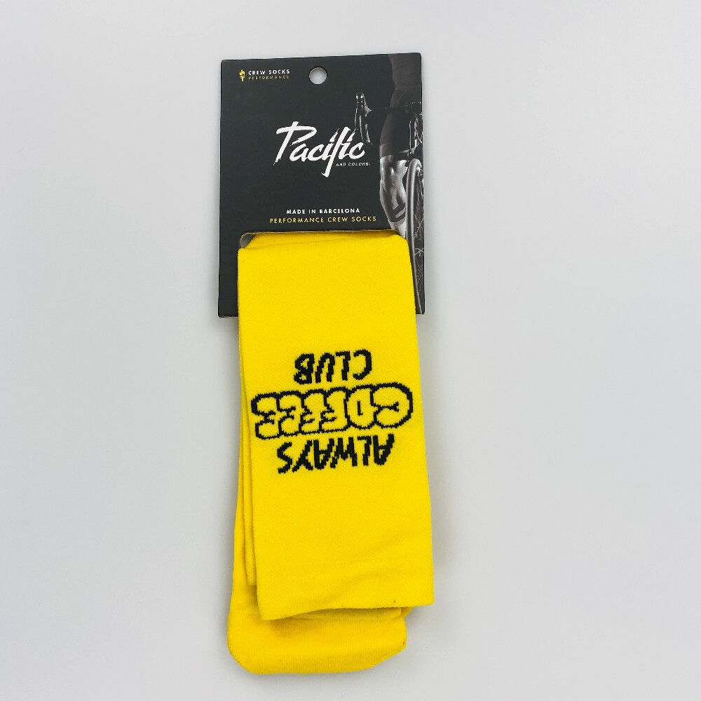 Pacific & Co Coffee Club - Seconde main Chaussettes vélo - Jaune - 42 - 46 | Hardloop