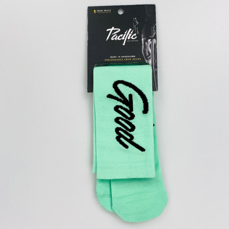 Pacific & Co Good vibes - Calze ciclismo di seconda mano - Verde - 42 - 46 | Hardloop