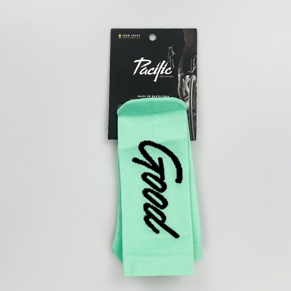 Pacific & Co Good vibes - Seconde main Chaussettes vélo - Vert - 37 - 41 | Hardloop